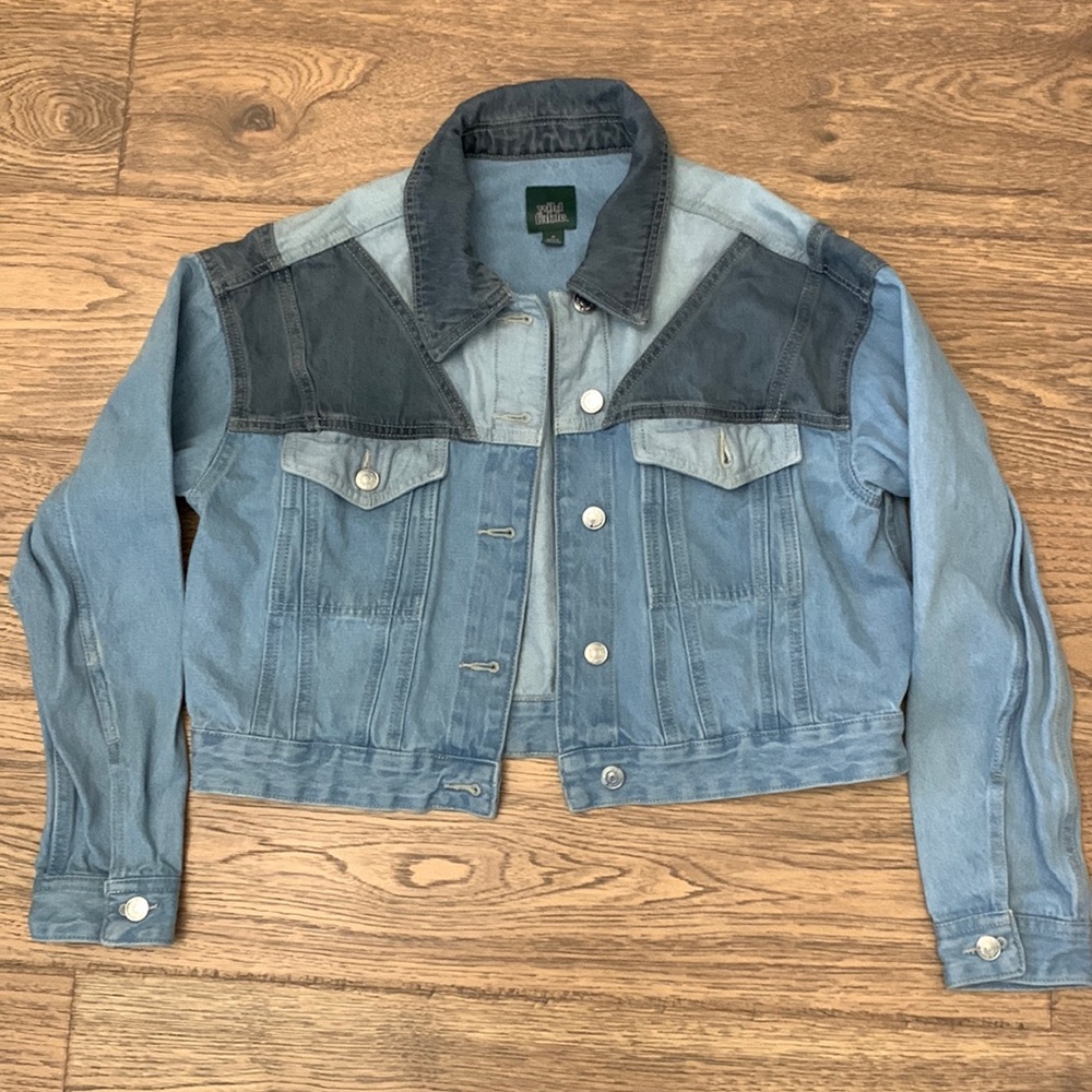 Wild Fable patchwork Jean jacket - size medium